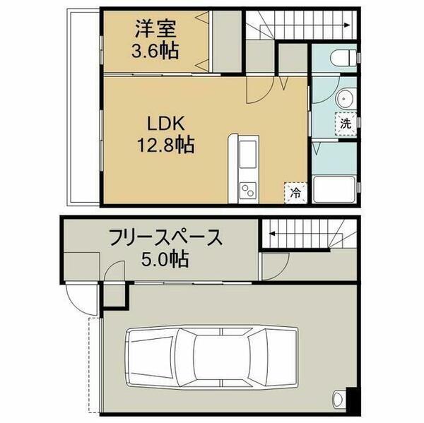 埼玉県入間市宮寺(賃貸アパート1SLDK・1階・75.52㎡)の写真 その2