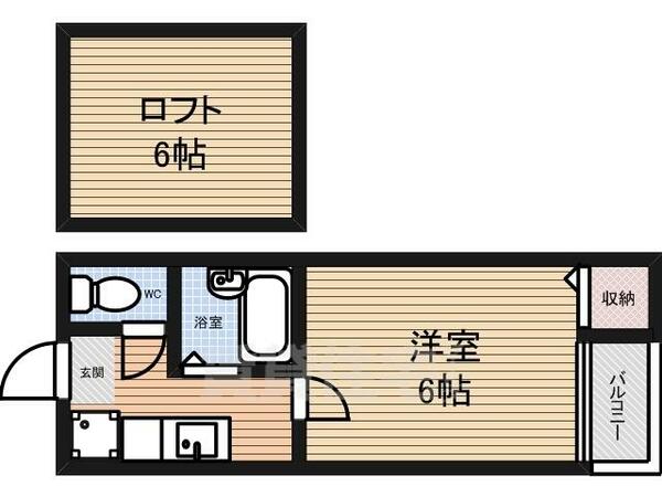 愛知県名古屋市東区百人町(賃貸アパート1K・2階・19.47㎡)の写真 その2