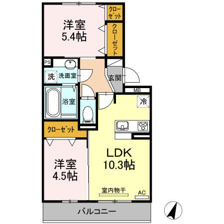 同じ建物の物件間取り写真 - ID:243006670942