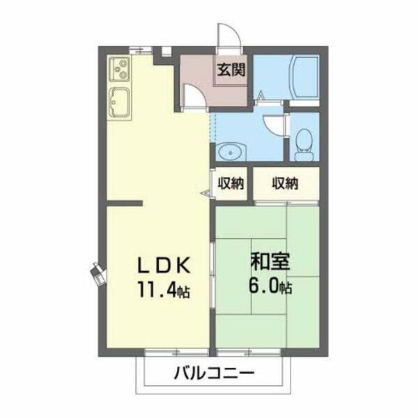 はるる荒川Ｂ 101｜福島県いわき市平上荒川字五郎内(賃貸アパート1LDK・1階・38.90㎡)の写真 その2