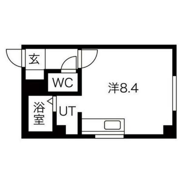 北海道札幌市西区宮の沢一条５丁目(賃貸アパート1R・3階・21.96㎡)の写真 その1