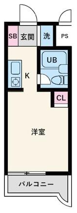 神奈川県横浜市戸塚区吉田町(賃貸マンション1R・2階・16.12㎡)の写真 その2