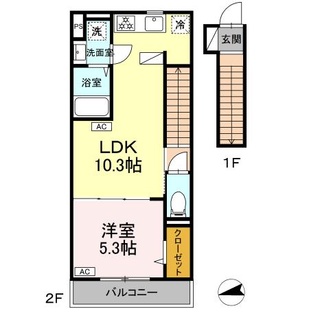 同じ建物の物件間取り写真 - ID:213101207285