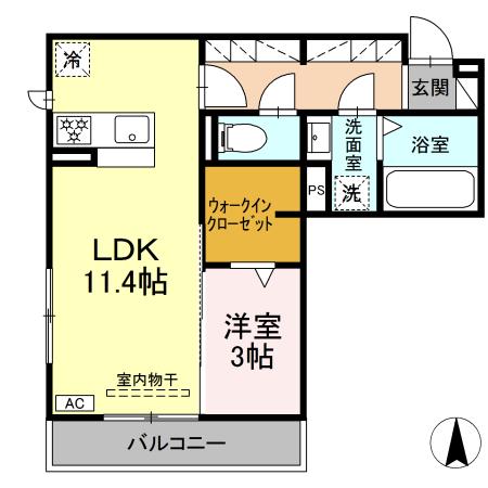 同じ建物の物件間取り写真 - ID:222016497651