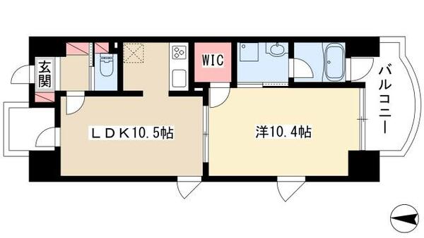 さくらＨｉｌｌｓ名駅ＮＯＲＴＨ 0301｜愛知県名古屋市西区那古野２丁目(賃貸マンション1LDK・3階・49.25㎡)の写真 その2