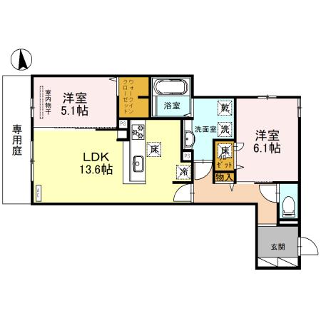 Ｄ－ｒｅｓｉｄｅｎｃｅ石橋 103｜大阪府池田市石橋１丁目(賃貸アパート2LDK・1階・63.68㎡)の写真 その1