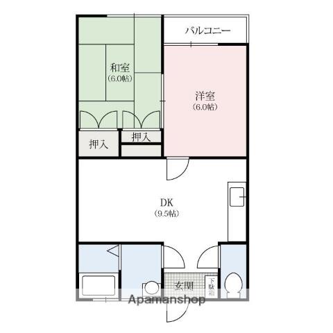 同じ建物の物件間取り写真 - ID:210002409544