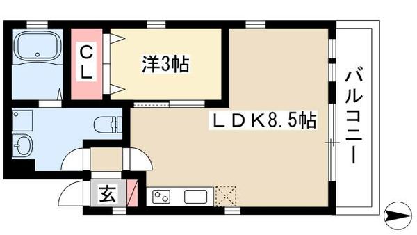 ディアマンテ八田 401｜愛知県名古屋市中村区並木２丁目(賃貸アパート1LDK・4階・28.98㎡)の写真 その2