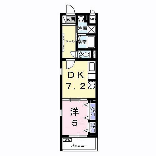 エムアイ　ヒルズ｜京都府京都市伏見区竹田北三ツ杭町(賃貸マンション1DK・5階・35.17㎡)の写真 その2