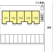 Ｃａｓａ　Ｋ＆Ｋ 105 ｜ 徳島県鳴門市撫養町大桑島字北ノ浜（賃貸アパート2LDK・1階・65.19㎡） その3