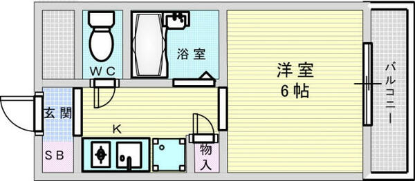 ラ・カーサ・エフ｜大阪府吹田市上山手町(賃貸マンション1K・3階・20.00㎡)の写真 その2