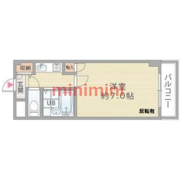 シャルム橋本Ⅲ 306｜大阪府大阪市東淀川区東淡路５丁目(賃貸マンション1K・3階・22.00㎡)の写真 その2