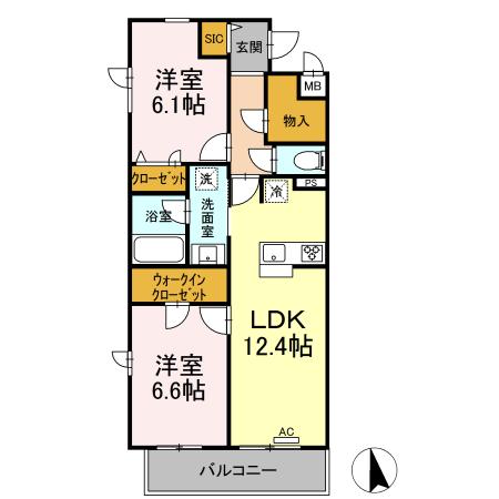 同じ建物の物件間取り写真 - ID:213101664945