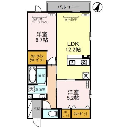 Ｄ－ｒｅｓｉｄｅｎｅｃ浅野本町 203｜石川県金沢市浅野本町２丁目(賃貸アパート2LDK・2階・59.72㎡)の写真 その2