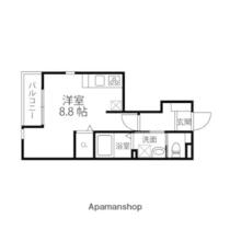 ＩーＬＡＮＤ小田原 103 ｜ 宮城県仙台市宮城野区小田原１丁目（賃貸アパート1R・1階・24.52㎡） その2