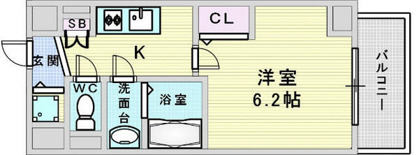 ＬａＤｏｕｃｅｕｒ江坂２｜大阪府吹田市垂水町３丁目(賃貸マンション1K・7階・22.95㎡)の写真 その2