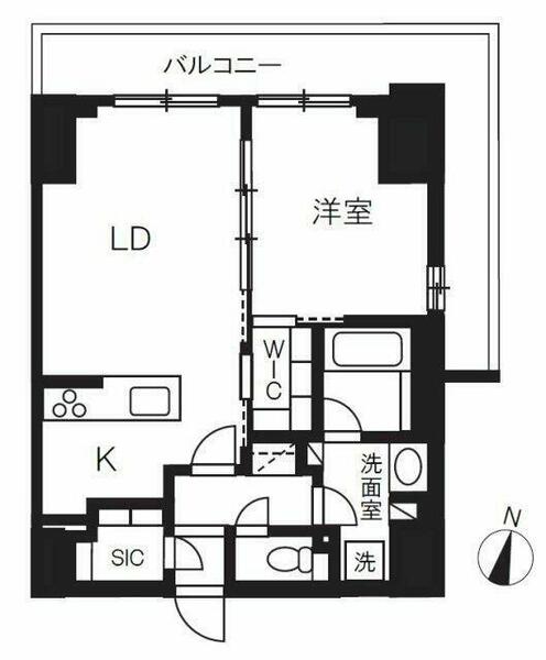 千葉県千葉市中央区新町(賃貸マンション1LDK・9階・52.80㎡)の写真 その2