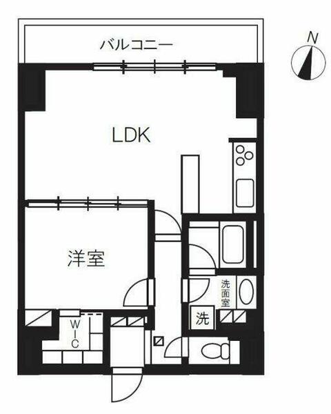 千葉県千葉市中央区新町(賃貸マンション1LDK・12階・51.20㎡)の写真 その2