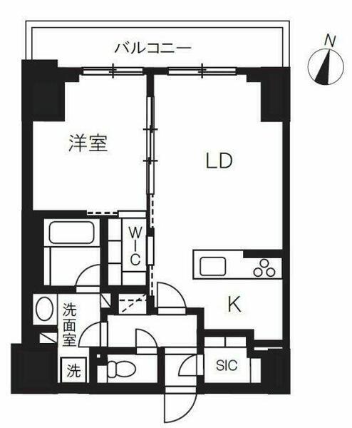 千葉県千葉市中央区新町(賃貸マンション1LDK・10階・52.80㎡)の写真 その2