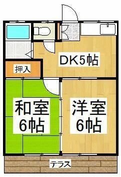 東京都東村山市秋津町２丁目(賃貸アパート2DK・1階・37.50㎡)の写真 その2