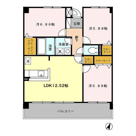 同じ建物の物件間取り写真 - ID:205000481444