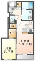 コーポレーヴ高松Ⅱ  ｜ 岡山県岡山市北区高松（賃貸アパート1LDK・1階・43.20㎡） その2