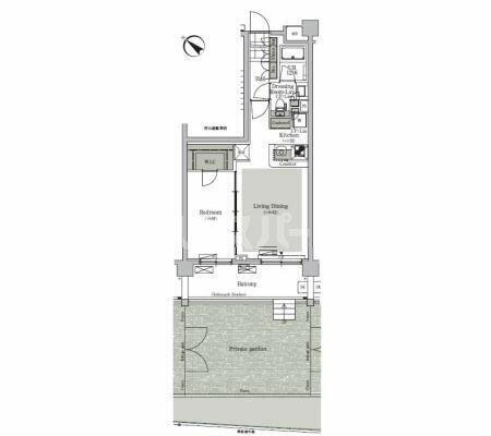 パークキューブ西ヶ原ステージ 449｜東京都北区西ケ原４丁目(賃貸マンション1LDK・2階・44.29㎡)の写真 その2