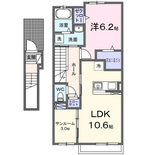 同じ建物の物件間取り写真 - ID:207001140868