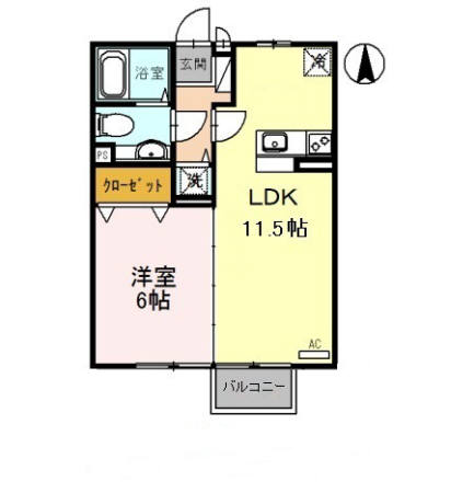 サンリッチ和田 203｜兵庫県西脇市和田町(賃貸アパート1LDK・2階・40.07㎡)の写真 その2