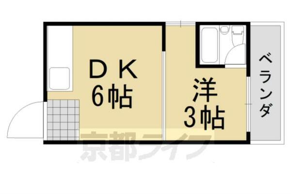 第１レジデンス春田 131｜京都府京都市西京区大枝塚原町(賃貸マンション1DK・3階・17.87㎡)の写真 その2