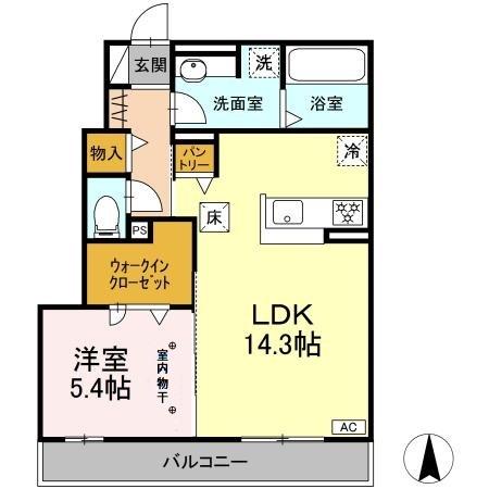 アヴァンセ　横井の間取り