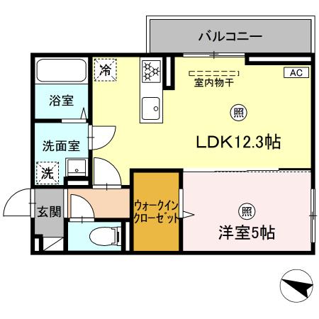 福田ｔｒｅａｓｕｒｅ 201｜長崎県大村市原口町(賃貸アパート1LDK・2階・42.79㎡)の写真 その1