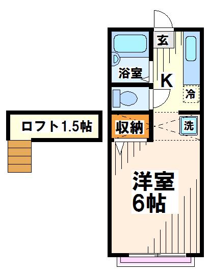 東京都府中市清水が丘３丁目(賃貸アパート1K・2階・19.69㎡)の写真 その2