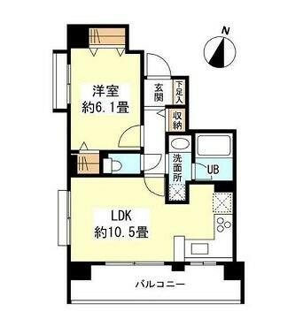 リバーレ自由が丘 501｜東京都目黒区中根１丁目(賃貸マンション1LDK・5階・41.35㎡)の写真 その2