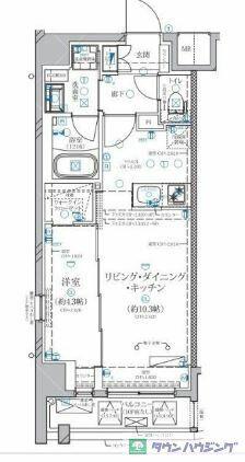 東京都北区赤羽１丁目(賃貸マンション1LDK・2階・36.80㎡)の写真 その2