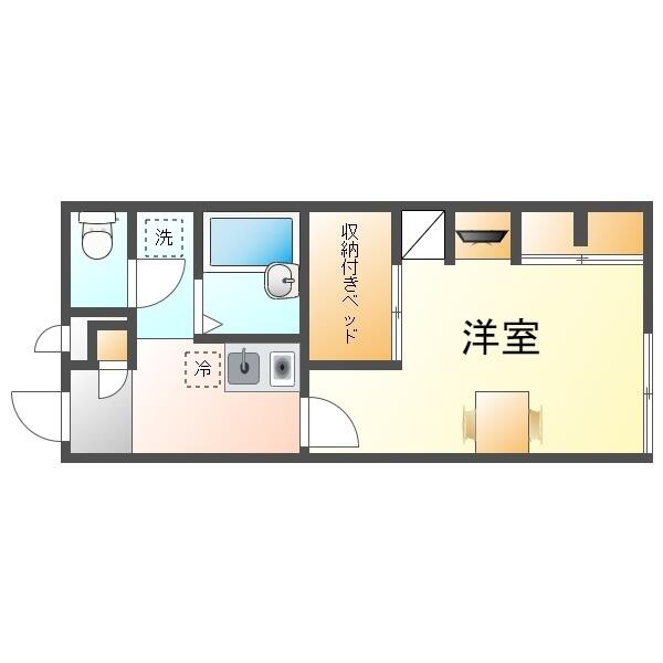 レオパレスめんそーれー 204｜沖縄県沖縄市照屋３丁目(賃貸マンション1K・2階・23.18㎡)の写真 その2