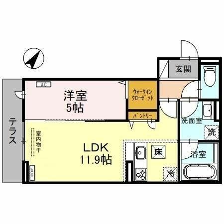 埼玉県吉川市美南２丁目(賃貸アパート1LDK・3階・42.32㎡)の写真 その2