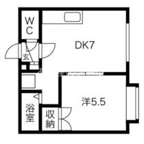 マリナ 405 ｜ 北海道札幌市北区北三十五条西５丁目（賃貸マンション1DK・4階・28.05㎡） その2