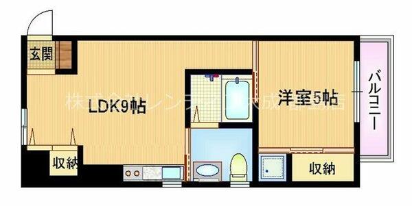 大阪府大阪市都島区中野町４丁目(賃貸マンション1LDK・3階・41.50㎡)の写真 その2