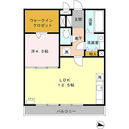 台原エミネンス 302｜宮城県仙台市青葉区台原２丁目(賃貸アパート1LDK・3階・46.75㎡)の写真 その2