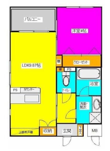 福岡県福岡市西区姪の浜５丁目(賃貸マンション1LDK・3階・35.00㎡)の写真 その1