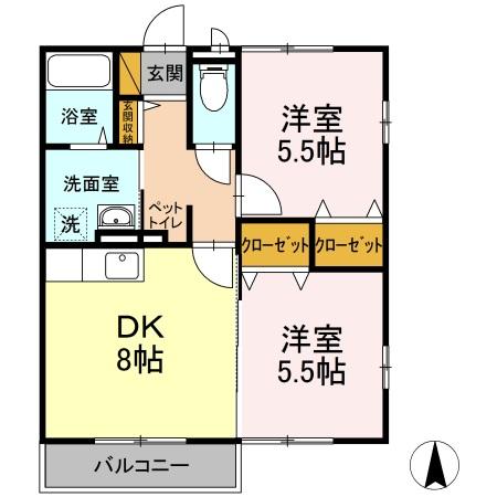 同じ建物の物件間取り写真 - ID:208009306474