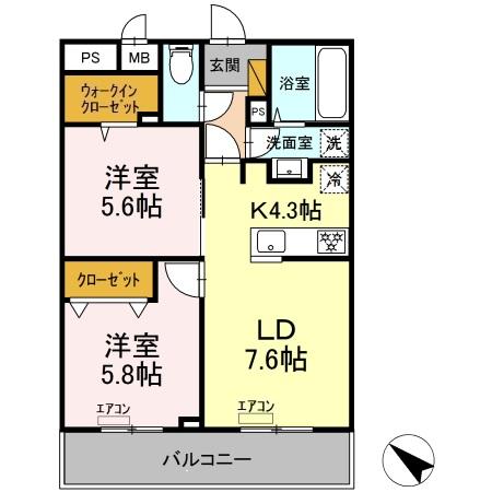 同じ建物の物件間取り写真 - ID:212042614012