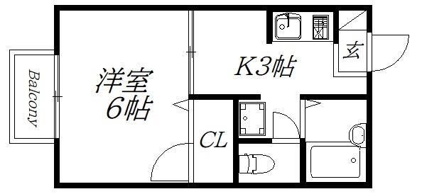 静岡県浜松市中央区和合町(賃貸アパート1K・2階・22.96㎡)の写真 その2