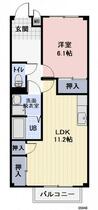 クレストビレッジⅢ 206 ｜ 滋賀県長浜市小堀町（賃貸アパート1LDK・2階・45.64㎡） その2