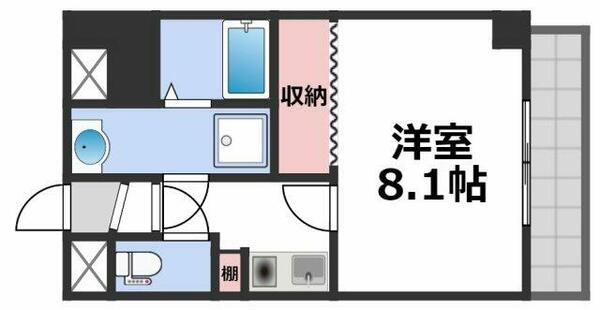 プロシード東小橋｜大阪府大阪市東成区東小橋３丁目(賃貸マンション1K・4階・25.98㎡)の写真 その2