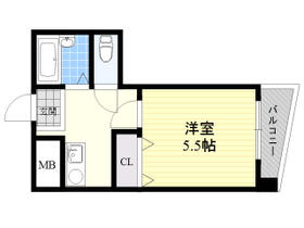 エーキューライフ海老江  ｜ 大阪府大阪市福島区海老江３丁目（賃貸マンション1K・1階・19.40㎡） その2