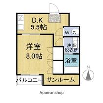 ジュネス社（Ｍ） 101 ｜ 福井県福井市若杉浜１丁目（賃貸マンション1DK・1階・35.44㎡） その2