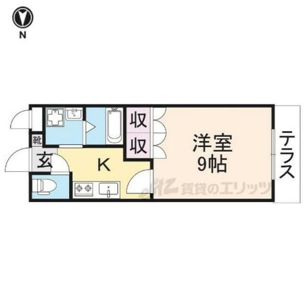 奈良県磯城郡田原本町大字八尾(賃貸アパート1K・1階・29.70㎡)の写真 その2