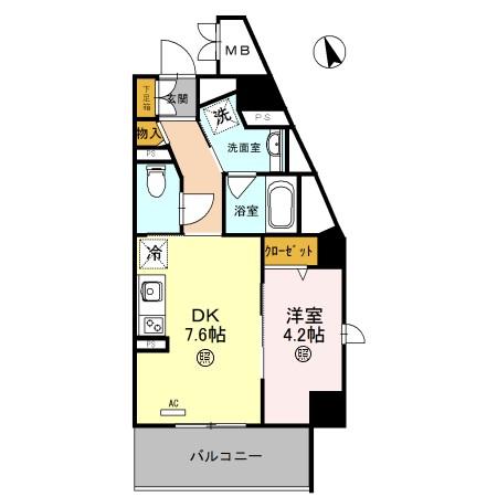 フォルテ福島 501｜大阪府大阪市福島区福島７丁目(賃貸マンション1DK・5階・35.62㎡)の写真 その2